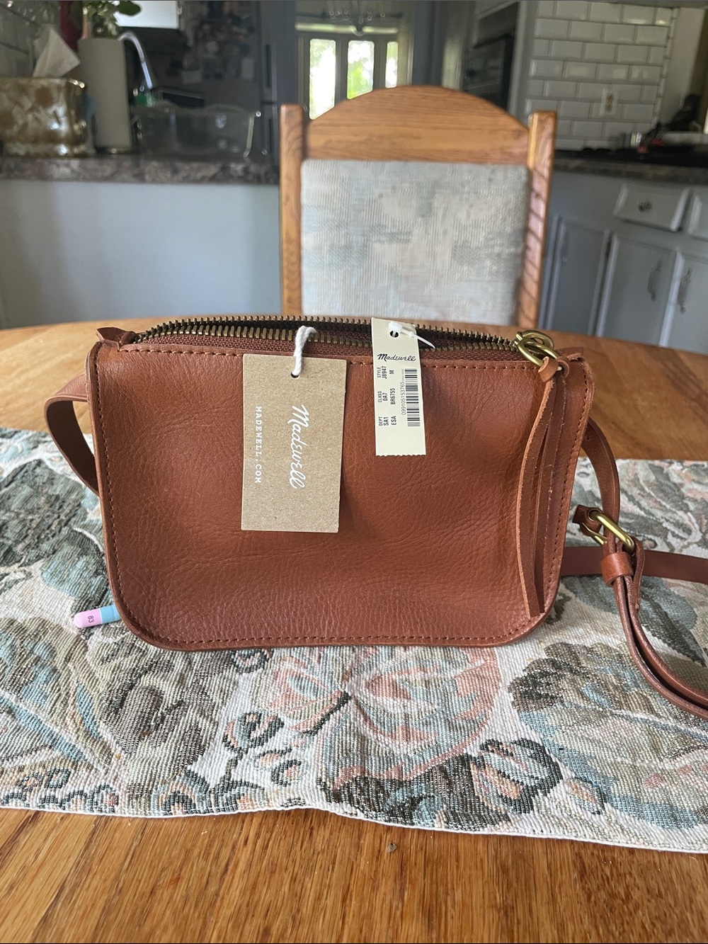 Madewell Tan Brown Pebbled Leather Belt Bag NWT